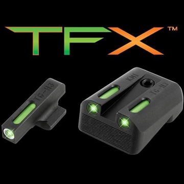 Picture of TRUGLO Brite-Site TFX, Sight, Fits Kimber 1911 models with Fixed Rear Sights (Excluding Micro Series), Tritium/Fiber-Optic, Day/Night Sight, 24/7 Brightness TG-TG13KM1A