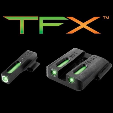 Picture of Truglo TFX Tritium/Fiber-Optic Day/Night Sights S&W M&P (including SHIELD & .22 models excluding .22 Compact / C.O.R.E. models) SD9 and SD40 (exclud TG13MP1A