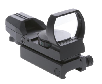 Picture of TruGlo TG-8360B Open Dot Sight Black Anodized 1x 34mm 5 MOA Dual Illuminated (Green/Red) Multi Reticle TG8360B