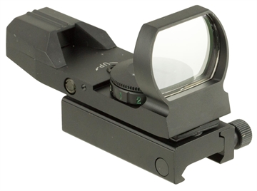 Picture of TruGlo TG-8370B Open Dot Sight Black Anodized 1x 34mm 5 MOA Dual (Red/Green) Illuminated Dot Reticle TG8370B