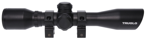 Picture of Truglo 4x32mm Compact Crossbow Scope with Weaver Style Rings - Crossbow Reticle Black TG8504B3 TGTG8504B3