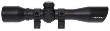 Picture of Truglo 4x32mm Compact Crossbow Scope with Weaver Style Rings - Crossbow Reticle Black TG8504B3 TGTG8504B3