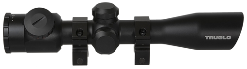 Picture of Truglo 4x32mm Crossbow Scope with Weaver Style Rings - Illuminated Dual Color Reticle Matte Black TG8504B3L TGTG8504B3L