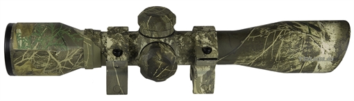 Picture of Truglo 4x32mm Compact Crossbow Scope with Weaver Style Rings - Crossbow Reticle Camo TG8504C3 TGTG8504C3