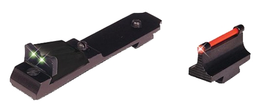 Picture of TruGlo Lever Action Rifle Sights Black 0.500" Red Front, Green Rear Adjustable for Henry Rifles TG114