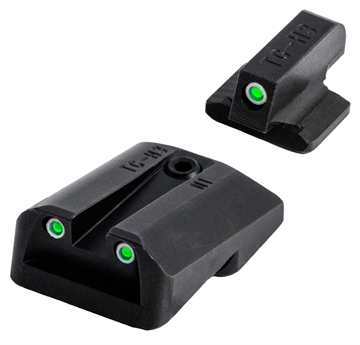 Picture of TruGlo Tritium Black Green Tritium Front Sight Green Tritium Rear Sight TG231N1