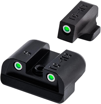 Picture of TruGlo Tritium Black Green Tritium Front Sight Green Tritium Rear Sight TG231S2