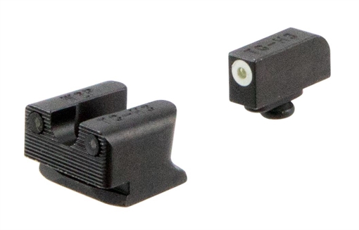 Picture of TruGlo Tritium Pro Black | Green Tritium White Outline Front Sight Green Tritium Rear Sight TG231W2W