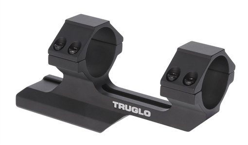 Picture of Truglo 1-Piece Reversible Picatinny/Weaver Tactical Scope Mount with 30mm Rings 1"H / 2-7/8L Base - Black TG8964B