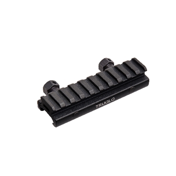 Picture of TRUGLO Picatinny Style Riser Mount, Raises Mounting Surface by 1/2", approximately 4" in length, Black TG-TG8970B