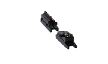 Picture of Truglo Pro Magnum Gobble-Dot Browning Maxus, Silver Red/Green Fiber Optic Black 1/4" Rib TG944A