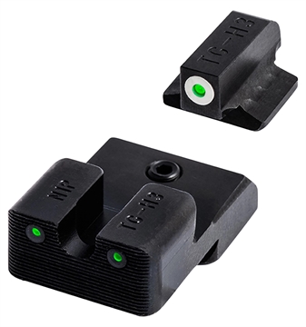 Picture of TRUGLO Tritium Pro, Sight Set, Fits Glock 42/43/43X MOS, Green Tritium, Orange Ring on Front Sight TG-TG231G3MC TGTG231G3MC