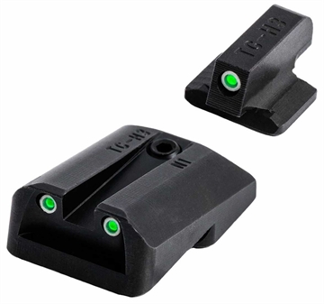 Picture of Truglo Tritium Pro Night Sights Fit Novak LoMount .260 Front .500 Rear - White Outline Front/Rear Green TG231N3W TGTG231N3W