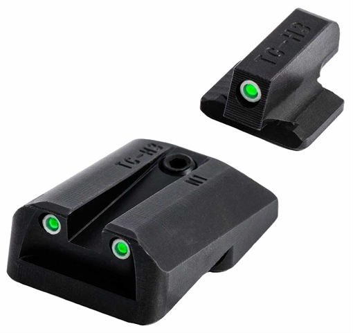 Picture of TruGlo Tritium Pro Black | Green Tritium White Outline Front Sight Green Tritium Rear Sight TGTG231Z2W