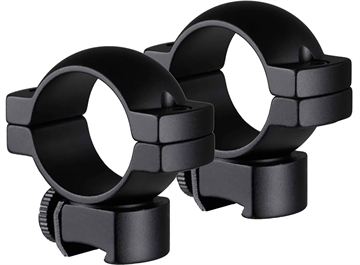 Picture of TruGlo Lightweight Scope Rings Matte Black 1" Medium 2 Screws (1 Per Side) TGTG8960B2