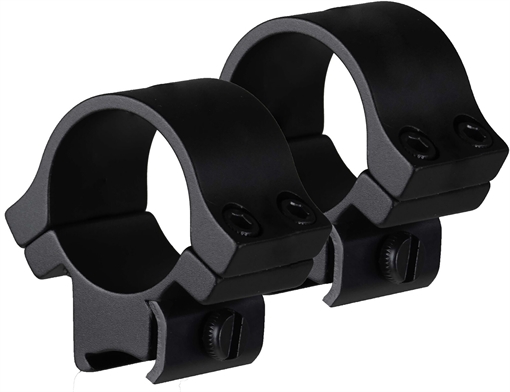 Picture of TruGlo Lightweight Scope Rings Matte Black 1" Medium 4 Screws (2 Per Side) TGTG8961B3