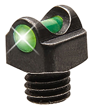Picture of TruGlo StarBrite Deluxe Bead Black Green Fiber Optic Front Sight 3-56" Threads TGTG954BG