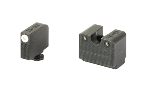 Picture of TRUGLO Tritium Pro, Sight Set, Fits Glock 42/43/43X MOS, Green Tritium, White Ring on Front Sight TG-TG231G3MW TGTG231G3MW