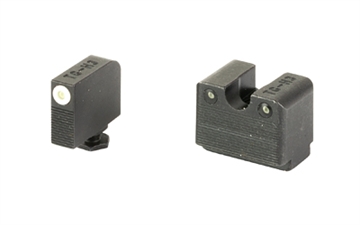 Picture of TRUGLO Tritium Pro, Sight Set, Fits Glock 42/43/43X MOS, Green Tritium, White Ring on Front Sight TG-TG231G3MW TGTG231G3MW