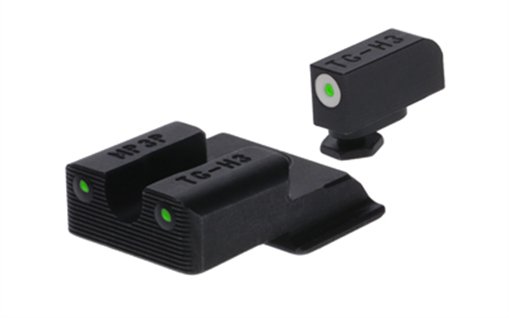 Picture of TruGlo Tritium Pro Black | Green Tritium White Outline Front Sight Green Tritium Rear Sight TGTG231MP4W