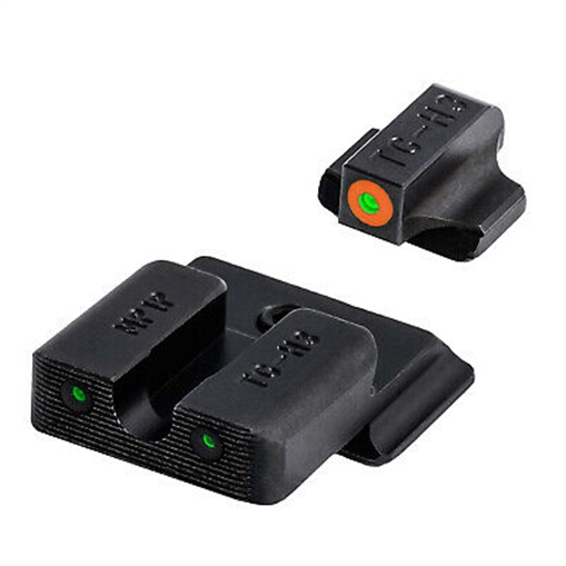 Picture of TruGlo Tritium Pro Black | Green Tritium Orange Outline Front Sight Green Tritium Rear Sight TG231MP1C