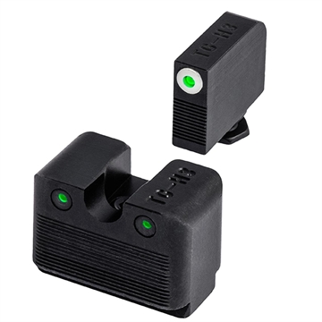 Picture of TRUGLO Tritium Pro Brite Site Day / Night Sight Set Fits Glock Low M.O.S., Front Sight Color Green W/ Orange Focus Lock Ring, Rear Sight Green, Glows In The Dark No Batteries Or Light Exposure Required TG-TG231G1MW
