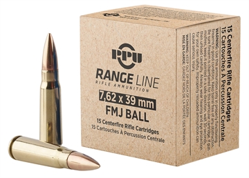 Picture of TR&Z 7.62x39mm 123 gr Full Metal Jacket 15 Per Box/ 62 Cs PPR739