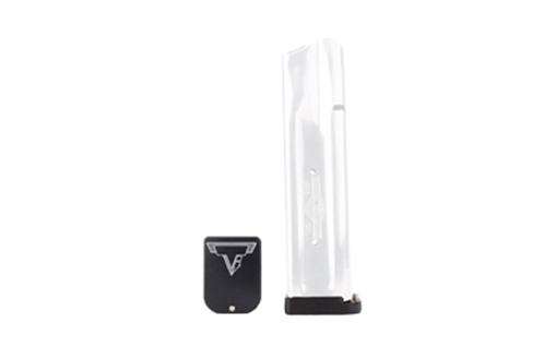 Picture of Taran Tactical Innovation Base Pad, Magazine Extension, Fits 2011 Style Magazines in 9MM/38 Super, +2 Rounds of 9MM, Anodized Finish, Black STVB-4G01