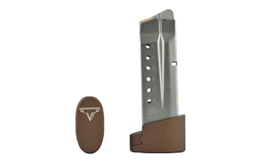 Picture of Taran Tactical Innovation Firepower Base Pad, Fits M&P Shield 9mm & 40SW, +1/+2, Coyote Bronze Finish MPSB940-06