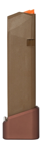 Picture of TARAN TI G17 COMPLETED FDE MAG +5/6 FLAT COY BRONZE BASE PAD TTI-G17CM-FDE-06