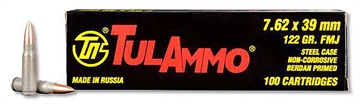 Picture of TULAMMO 7.62X39 122GR FMJ 100RD BOX UL076210