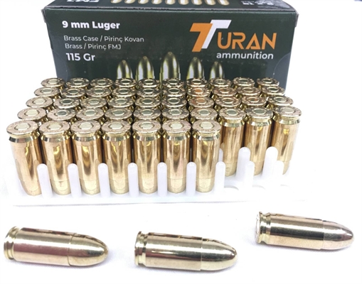 Picture of TURAN AMMUNITION 9MM 115GR FMJ 50RD (20 BOX CASE) 9MM115