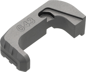 Picture of Tyrant CNC Extended Magazine Release Glock 43x/48 Grey Aluminum TD43X48EG