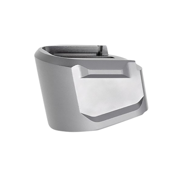 Picture of Tyrant CNC Magazine Extension 9mm Fits Springfield Echelon 5rd Grey Aluminum TDECHEMAGEX17GREY