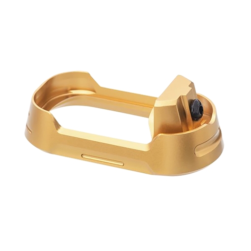 Picture of Tyrant CNC Magwell Fits Glock 19 Gen 3-4 Gold Aluminum TDG19G34MWGLDBLKSRW