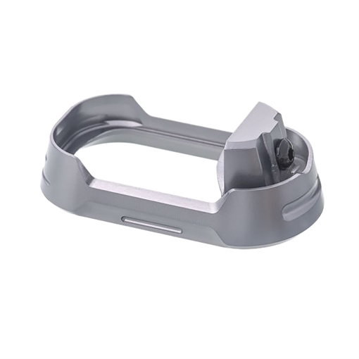 Picture of Tyrant CNC Magwell Fits Glock 19 Gen 3-4 Grey Aluminum TDG19G34MWGREYBLKSCRW