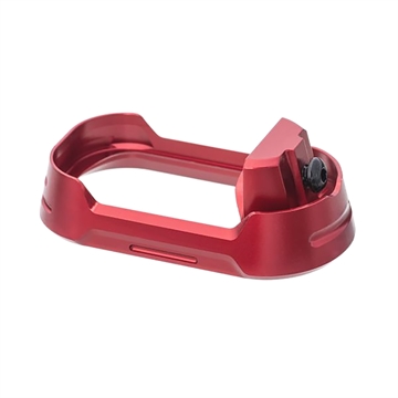 Picture of Tyrant CNC Magwell Fits Glock 19 Gen 3-4 Red Aluminum TDG19G34MWREDBLKSCRW