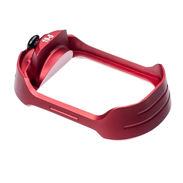 Picture of Tyrant CNC Magwell Fits Glock 19 Gen 5 Red Aluminum TDG19G5MWREDBLKSCREW