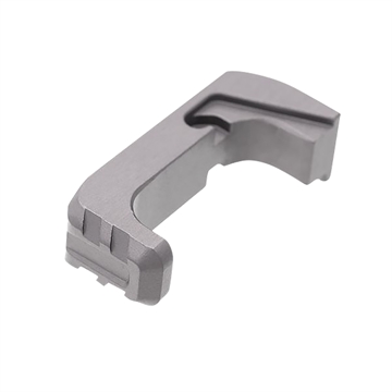 Picture of Tyrant CNC Extended Magazine Release Glock Gen4-5 Grey Aluminum TDGEMRGG