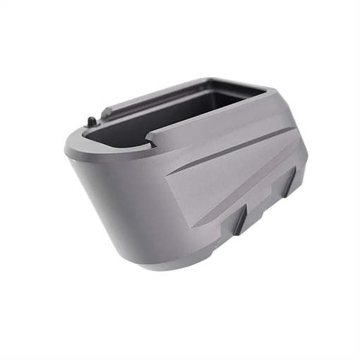 Picture of Tyrant CNC P365-XMACRO Magazine Extension 9mm Fits Sig P365 Gray 6061 Aluminum TDP365MAGEXGREY