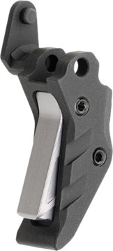 Picture of Tyrant CNC Intellifire Trigger, Shoe Only, Matte Finish, Black Body with Gray Safety Blade, Fits Sig Sauer P365 TD-P365-TRIG-Black-Grey TDP365TRIGBLACKGREY