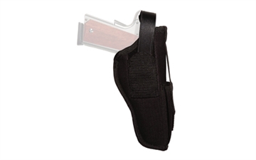 Picture of Uncle Mike's Sidekick Hip Holster IWB/OWB Size 05 Black Laminate Belt Clip Fits Large Semi-Auto Fits 4.50-5" Barrel Ambidextrous 70050