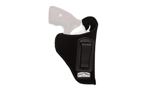Picture of Uncle Mike's Inside The Pants Holster IWB/OWB Size 16 Black Suede Like Belt Clip Fits Med/Large Semi Autos Fits 3.25-3.75" Barrel Left Hand 89162