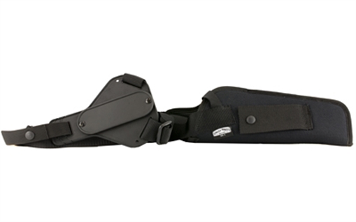 Picture of Uncle Mike's Sidekick Vertical Shoulder Holster Shoulder Size 03 Black Cordura Harness Fits Med/Large DA Revolver Fits 5-6.50" Barrel Right Hand 83031