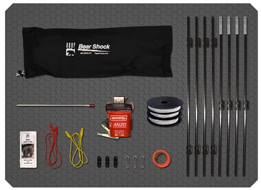 Picture of UDAP Bear Shock Electric Fence 6" x 20" 3.7 lbs 110 ft Black BEF