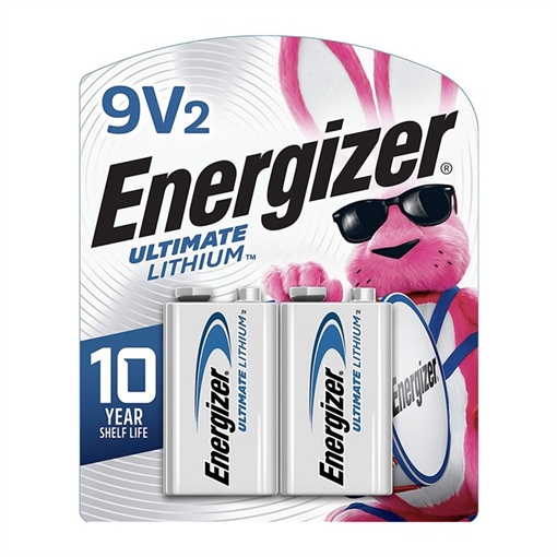 Picture of Energizer 9V ULTIMATE LITHIUM BATTERIES 2/PACK E300315500