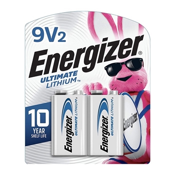 Picture of Energizer 9V ULTIMATE LITHIUM BATTERIES 2/PACK E300315500