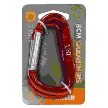 Picture of UST - Ultimate Survival Technologies 8cm Carabiner, Pack of 2, Assorted Colors 1156925