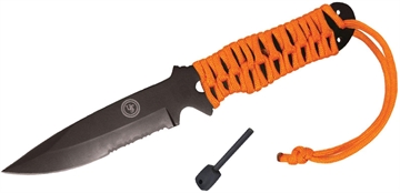 Picture of Ultimate Survival ParaKnife FS 4.0 Fixed 4" Black Combo Blade 20-02232-08