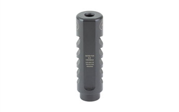 Picture of Ultradyne USA Apollo S Compensator Muzzle Brake with Timing Nut AR-10 6.5, 5/8"-24 Thread, .975 Outside Diameter, Steel Nitride Finish UD10250